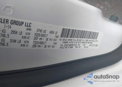 2014 Chrysler Town & Country Touring from USA, damaged, VIN 2C4RC1BG9ER271425